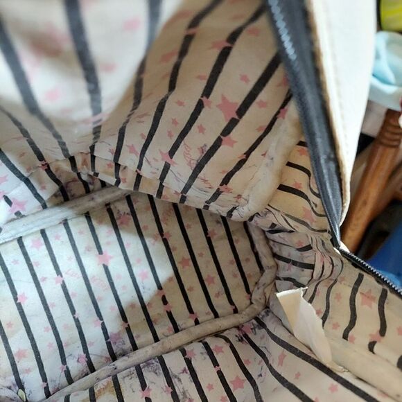 ‎Betsey Johnson quilted mini backpack pink black Lu Two - Picture 8 of 16